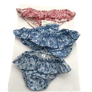 Lot 4 Boutique Baby Girl Bloomers Mixed Sizes Lison Paris‎ Handmade Cotton New